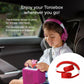 Tonies Foldable Wired Headphones for Kids - Comfortably Designed to fit On-Ear - Works with Toniebox and All 3.5mm Devices - Red