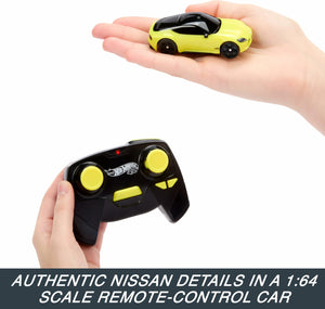 Hot Wheels RC Toy Car, Remote-Control Nissan Z in 1:64 Scale with Controller & USB Cable, Works On & Off Track cc