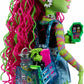 Monster High Venus McFlytrap Doll with Plant Monster Pet Cat Chewlian and Accessories Like Backpack, Notebook, Snacks and More