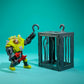 Mattel Street Sharks Action Figure with Spring-Fired Speargun Accessory, Dr Piranoid Collectible Toy Inspired by 90s TV Villain, 6-Inch