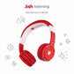 Tonies Foldable Wired Headphones for Kids - Comfortably Designed to fit On-Ear - Works with Toniebox and All 3.5mm Devices - Red