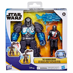 STAR WARS Epic World of Action The Mandalorian Mech Force Suit, 6.5-Inch Mech Suit & 4-Inch Action Figure, Toys for Boys & Girls Ages 4+