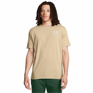 Under Armour Men's Sportstyle Left Chest Short-Sleeve T-Shirt , (300) City Khaki / / White , X-Large