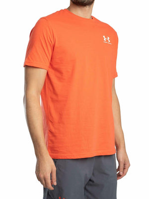 Under Armour Men's Sportstyle Left Chest Short-Sleeve T-Shirt, (847) Fire / / White, XX-Large