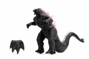 Jada Toys – Godzilla X Kong: Heat-Ray Breath Godzilla Remote Control Figure – Lights & Sounds, Atomic Breath, Tail Whip Action – 2 Feet Long – Ages 8+