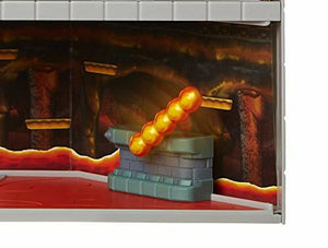 Super Mario Nintendo Deluxe Bowser's Castle Playset with 2.5" Exclusive Articulated Bowser Action Figure, Interactive Play Set with Authentic in-Game Sounds