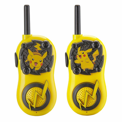 eKids Pokemon Walkie Talkies Pikachu Toys FRS Walkie Talkies for Kids Long Range Static Free Easy to Use For Indoor and Outdoor Games