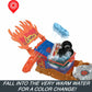 Hot Wheels Monster Trucks Color Shifters 5 Alarm Rescue with Color Shifter Truck, 2 Demolition Cars and 1 Trailer