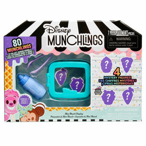 Just Play Disney Munchlings Mini Munch Displays, 7-Piece Color Change Figure Set, Blind Box, Kids Toys for Ages 3 Up