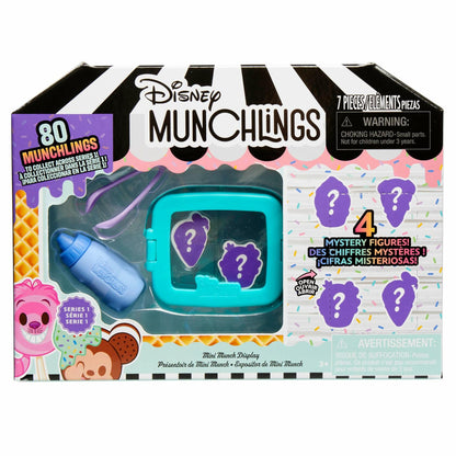 Just Play Disney Munchlings Mini Munch Displays, 7-Piece Color Change Figure Set, Blind Box, Kids Toys for Ages 3 Up