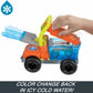 Hot Wheels Monster Trucks Color Shifters 5 Alarm Rescue with Color Shifter Truck, 2 Demolition Cars and 1 Trailer