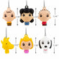 Hallmark Peanuts Mini Christmas Ornaments, Shatterproof, Set of 6