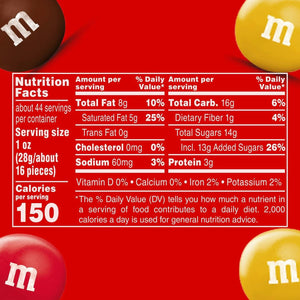 M&M’S Peanut Butter & Jelly Milk Chocolate Candy, 44.3 oz Resealable Jar