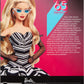 Barbie Signature Doll, 65th Anniversary Collectible with Blonde Hair, Black & White Gown, Sapphire Gem Earrings & Sunglasses