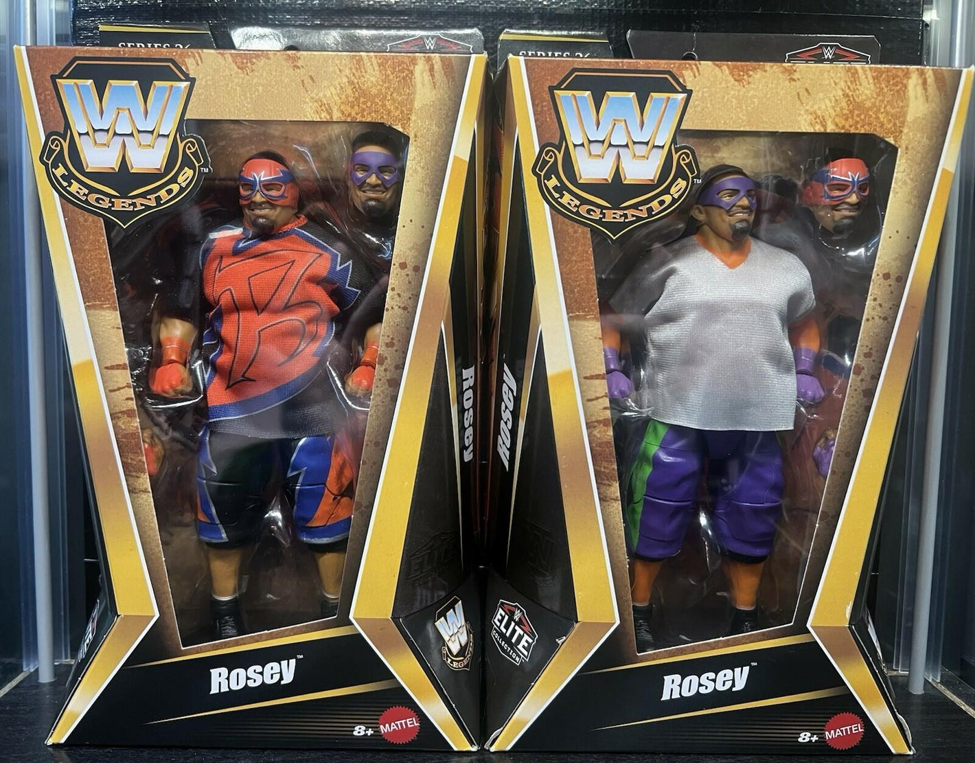 SEALED Mattel WWE Elite Legends Series 26 CHASE Rosey Wrestling Figure Lot.