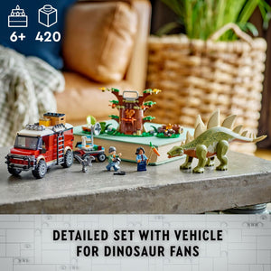 LEGO Jurassic World Dinosaur Missions: Stegosaurus Discovery Building Set - Dinosaur Toys Pretend Play Set with 2 Minifigures for Boys & Girls, Ages 6+ - Gift Ideas for Kids - 76965