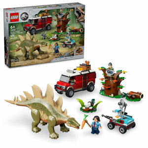 LEGO Jurassic World Dinosaur Missions: Stegosaurus Discovery Building Set - Dinosaur Toys Pretend Play Set with 2 Minifigures for Boys & Girls, Ages 6+ - Gift Ideas for Kids - 76965