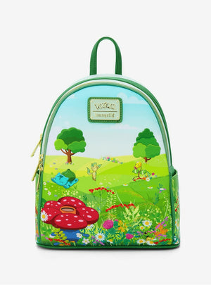 Loungefly Pokemon Grass Type Scene Mini Backpack New