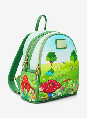 Loungefly Pokemon Grass Type Scene Mini Backpack New