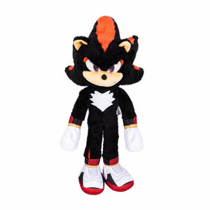 Sonic 3 The Hedgehog Deluxe Shadow Plush Toy - 33cm - Officially Licensed Sega Plush Figure - Realistic Details - Sparkling Eyes - Collectible - Ages 3+