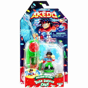Legends of Akedo Holiday Attack Ugly Sweater Chux Mini Battling Action Figure