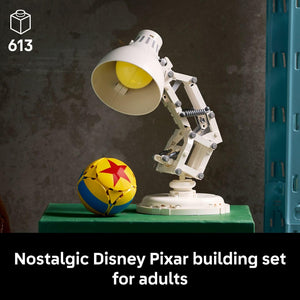 LEGO Ideas Disney Pixar Luxo Jr. - Room Decor and Building Set for Adults - Office and Desk Decor - Birthday Gifts for Women & Men - Brick-Built Lamp DIY Kit - 21357
