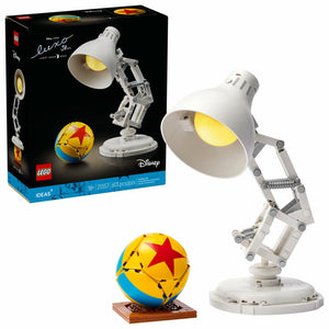 LEGO Ideas Disney Pixar Luxo Jr. - Room Decor and Building Set for Adults - Office and Desk Decor - Birthday Gifts for Women & Men - Brick-Built Lamp DIY Kit - 21357