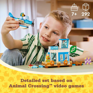 LEGO Animal Crossing Fly with Dodo Airlines Airport Playset, Kids’ Airplane Toy and Pilot Minifigure Inspired by The Video Game Series, Gift for Girls and Boys Ages 7 and Up, 77051