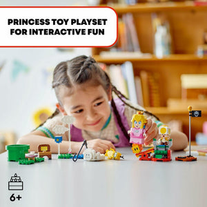 LEGO Super Mario Adventures with Interactive Peach Princess Toy, Super Mario Playset for Kids, Yellow Toad Figure, Nintendo Toy Gift for Girls, Boys and Any Gamers Ages 6 and Up, 71441