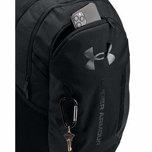 Under Armour Unisex Hustle 6.0 Backpack, Black/Black/Black, One Size