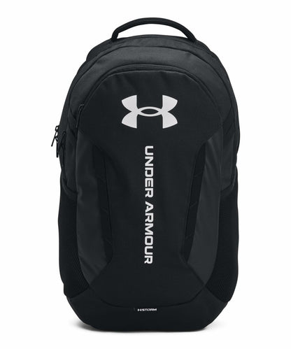 Under Armour Unisex Hustle 6.0 Backpack, Black/Black/White, One Size