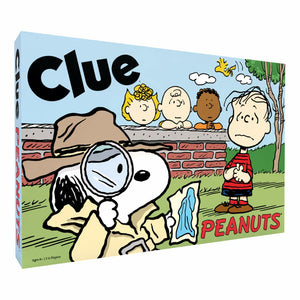 CLUE: Peanuts Board Game, Solve The Mystery of Linus's Missing Blanket with Charlie Brown, Snoopy, & Friends, Explore Iconic Locations Like Lucy’s Booth & Charlie’s House, Officially Licensed Game
