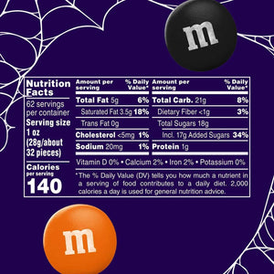 M And M'S Milk Chocolate Halloween Candy, 62 oz.