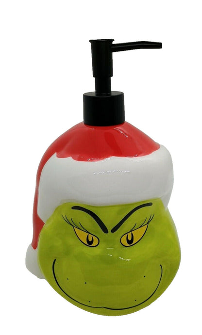 Dr. Seuss The Grinch Christmas Lotion or Soap Dispenser NEW Glossy Finish