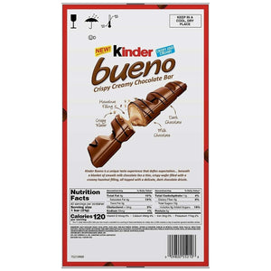 KIND Kinder Bueno Crispy Creamy Chocolate Bar, 30 Oz