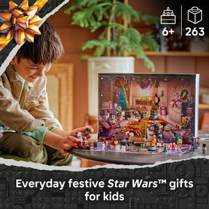 LEGO Star Wars Advent Calendar 2025 Kids Toy - Holiday Countdown Playset with 24 Toys for Boys & Girls, Ages 6+ - Includes C-3PO & BB-8 Minifigures - Star Wars Gift Idea for Christmas - 75418