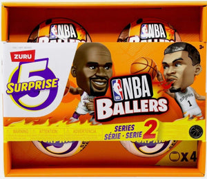 ZURU 5 Surprise NBA Ballers Series 2 Official NBA Collectible Figures & Accessories – Surprise Unboxing Basketball Sports Toy (4 Capsules)