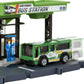 Matchbox Bus Station Track for Toy Cars Includes 1 Vehicle, Gift for Kids +3 Years Old (Mattel HDL08)