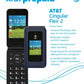AT&T Cingular U1030AA 6723D Flex 2 Prepaid 4G LTE Flip Phone, 2MP Camera, Android, Classic Navy, Carier Locked to