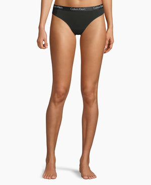 Calvin Klein Motive Cotton Multipack Thong Panty Charcoal Heather/Black