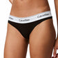 Calvin Klein Women's Modern Cotton Thong Panty, Black, Small