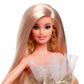 Barbie Signature 2025 Holiday Blonde Fashion Doll Wearing Silver & Gold Gown, Seasonal Collector in Displayable Packaging & Stand