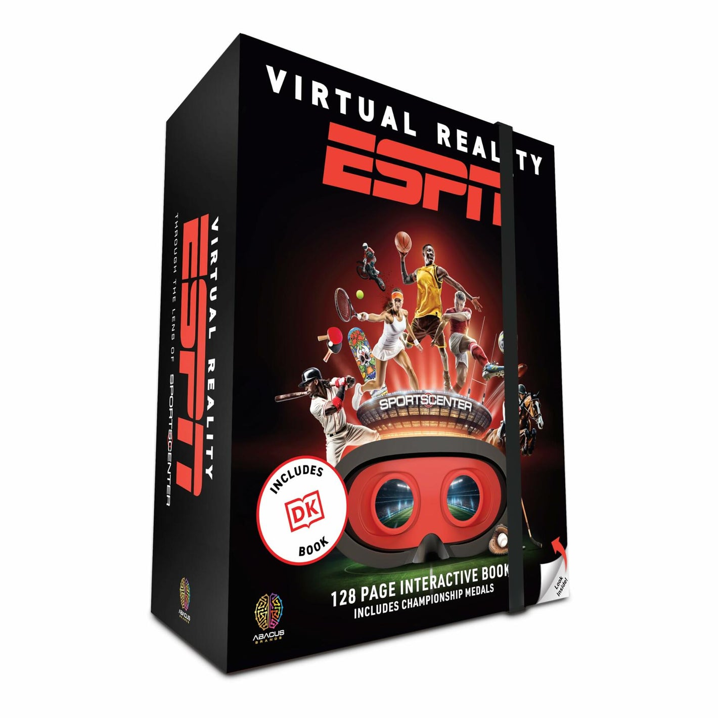Abacus Brands Virtual Reality ESPN Gift Box - Illustrated Interactive VR Book and STEM Learning Activity Set