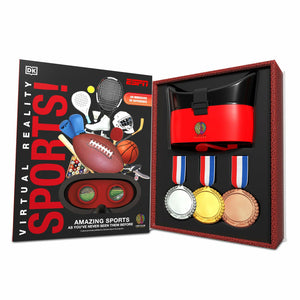 Abacus Brands Virtual Reality ESPN Gift Box - Illustrated Interactive VR Book and STEM Learning Activity Set