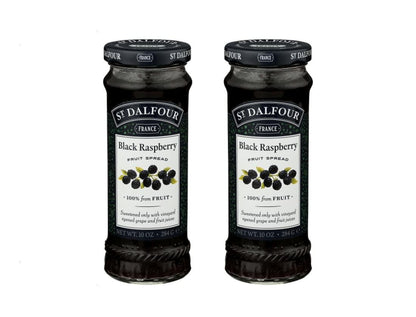 St. Dalfour All Natural Fruit Spread Black Raspberry -- 10 oz - 2 pc